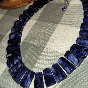 Quartz stone style necklace